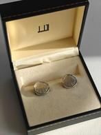 Dunhill zilveren manchetknopen clips schelpmotief, Ophalen of Verzenden, Zilver