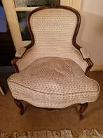 2 fauteuils crapauds tissus beige. disponible à Namur., Antiquités & Art, Antiquités | Meubles | Chaises & Canapés, Enlèvement