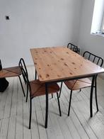 Tafel en stoelen, Huis en Inrichting, Tafels | Eettafels, Ophalen, Zo goed als nieuw