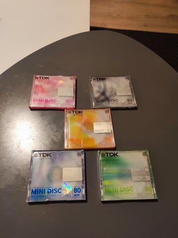 MiniDiscs TDK 80 minuten, nieuw in blisterverpakking (verzeg beschikbaar voor biedingen