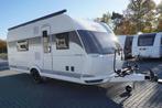 Nieuwe 4pers.Hobby rondzit, badkamercaravan, Black Line pack, Caravans en Kamperen, Rondzit, Hobby, Frans bed, Bedrijf