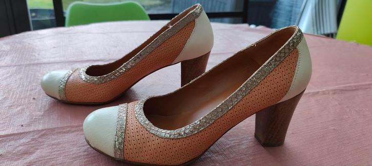 Elegante pumps🥿🥿🥿 zalmkleur met zilver rand, Kleding | Dames, Schoenen, Zo goed als nieuw, Pumps, Overige kleuren, Ophalen of Verzenden