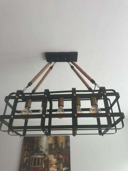 Hanglampen, Huis en Inrichting, Lampen | Plafondlampen, Zo goed als nieuw, Metaal, Ophalen of Verzenden