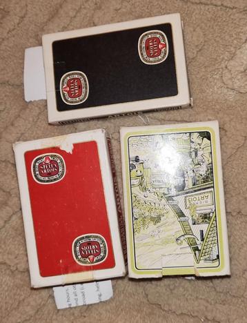 Zeer oude Stella Artois kaartspellen 1 (3 verschillende) beschikbaar voor biedingen