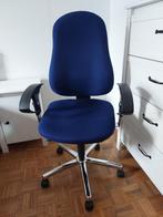 Chaise de bureau avec accoudoirs, Comme neuf, Bleu, Chaise de bureau, Ergonomique
