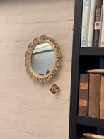 Miroir vintage suspendu et sur pied Syroco Inc 1965, Ovale, Moins de 50 cm, Enlèvement ou Envoi, Moins de 100 cm