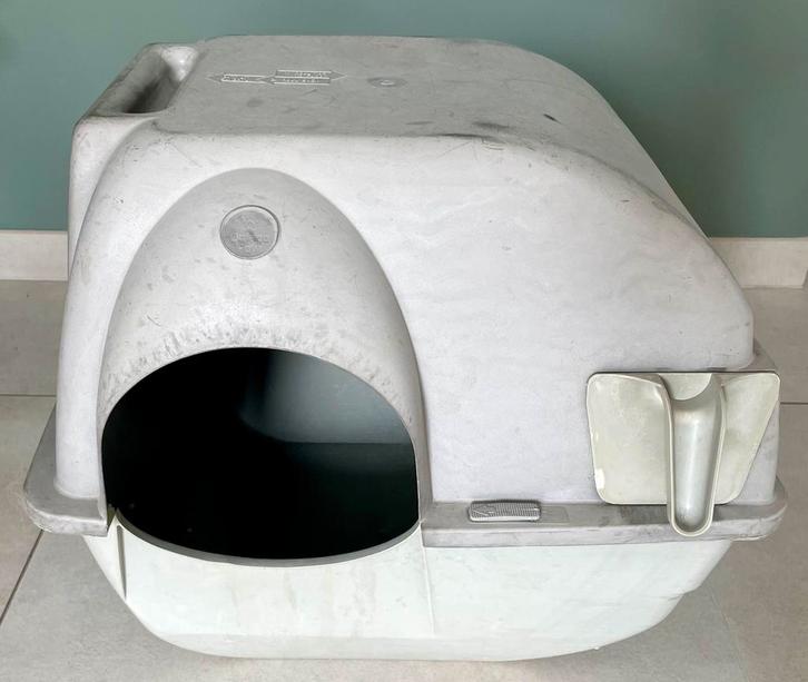 Zelfreinigende kattenbak roll' n clean Omega Paw, Dieren en Toebehoren, Kattenbakken, Gebruikt, Gesloten, Zelfreinigend, Ophalen