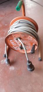 Kabel 25m  3x2,5mm2 op oudere haspel, Doe-het-zelf en Bouw, Ophalen, Gebruikt