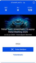 Metal Town staanplaats 2 personen - GMM 2025, Twee personen, Meerdaags