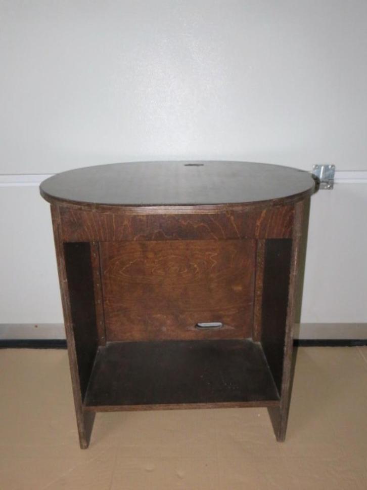 houten tafeltje - gebruikt, Huis en Inrichting, Tafels | Bijzettafels, Gebruikt, Ovaal, Hout, Ophalen