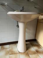 2 charmante lavabo’s en wc-potten, lichtroze, Doe-het-zelf en Bouw, Sanitair, Ophalen, Wastafel