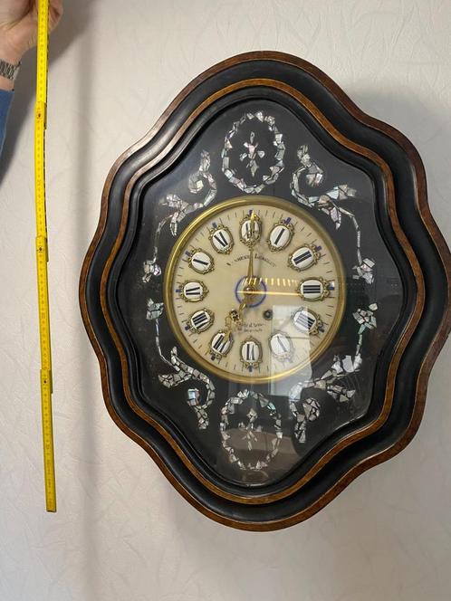 Antieke wandklok oeil de boeuf, Antiek en Kunst, Antiek | Klokken, Ophalen