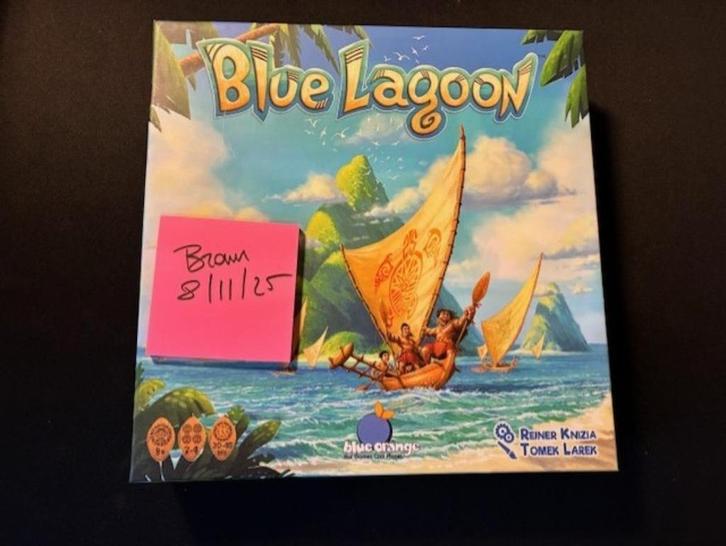 Bordspel - Blue Lagoon, Hobby en Vrije tijd, Gezelschapsspellen | Bordspellen, Zo goed als nieuw, Een of twee spelers, Drie of vier spelers