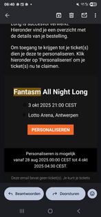DJ FANTASM LOTTO ARENA, Tickets en Kaartjes