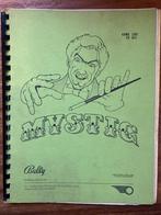 BALLY MYSTIC MANUAL, Verzamelen, Automaten | Flipperkasten, Elektronisch, Bally, Ophalen of Verzenden, Zo goed als nieuw