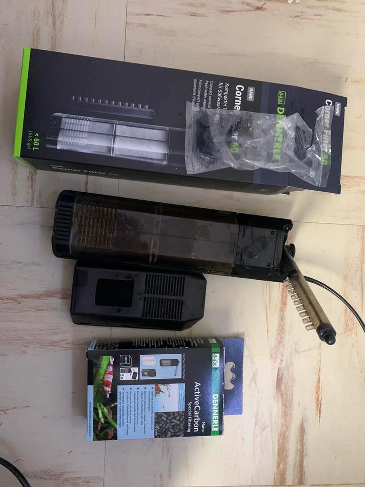 Dennerle hoekfilter xl, Dieren en Toebehoren, Reptielen en Amfibieën | Toebehoren, Zo goed als nieuw, Ophalen