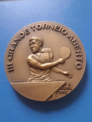 1972 Portugal medaille tafeltennis toernooi Amadora beschikbaar voor biedingen