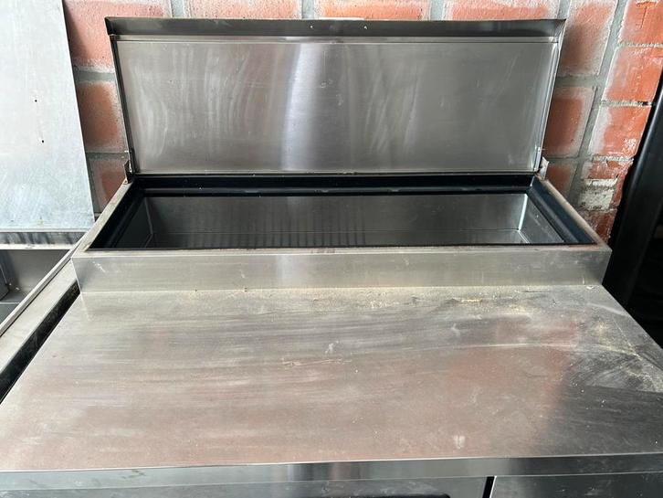 Te koop: Professionele inox RVS Saladette/koeltoog, Doe-het-zelf en Bouw, Gereedschap | Overige machines, Gebruikt, Ophalen