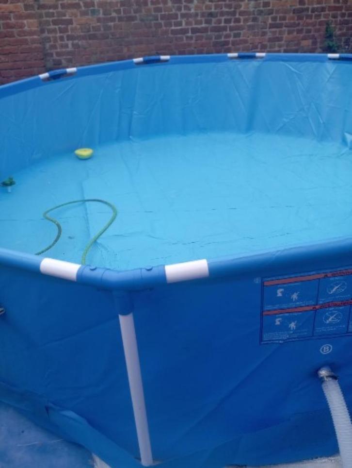 zwembad, Tuin en Terras, Zwembaden, Zo goed als nieuw, Minder dan 80 cm, 200 tot 400 cm, 300 cm of meer, Rond, Ophalen