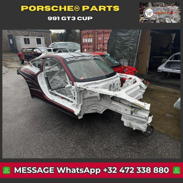Caisse 100% nue Porsche 991 GT3 Cup, Autos : Pièces & Accessoires, Autres pièces automobiles, Pièces Oldtimer ou Ancêtre, Porsche