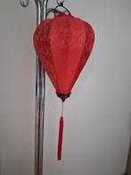 Chinese rode lampion lampenkap, Ophalen, Zo goed als nieuw, Stof, Minder dan 50 cm