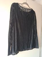 Top à paillettes translucides stretch Comma 46/XXXL, Taille 46/48 (XL) ou plus grande, Enlèvement ou Envoi, Comme neuf, Manches longues