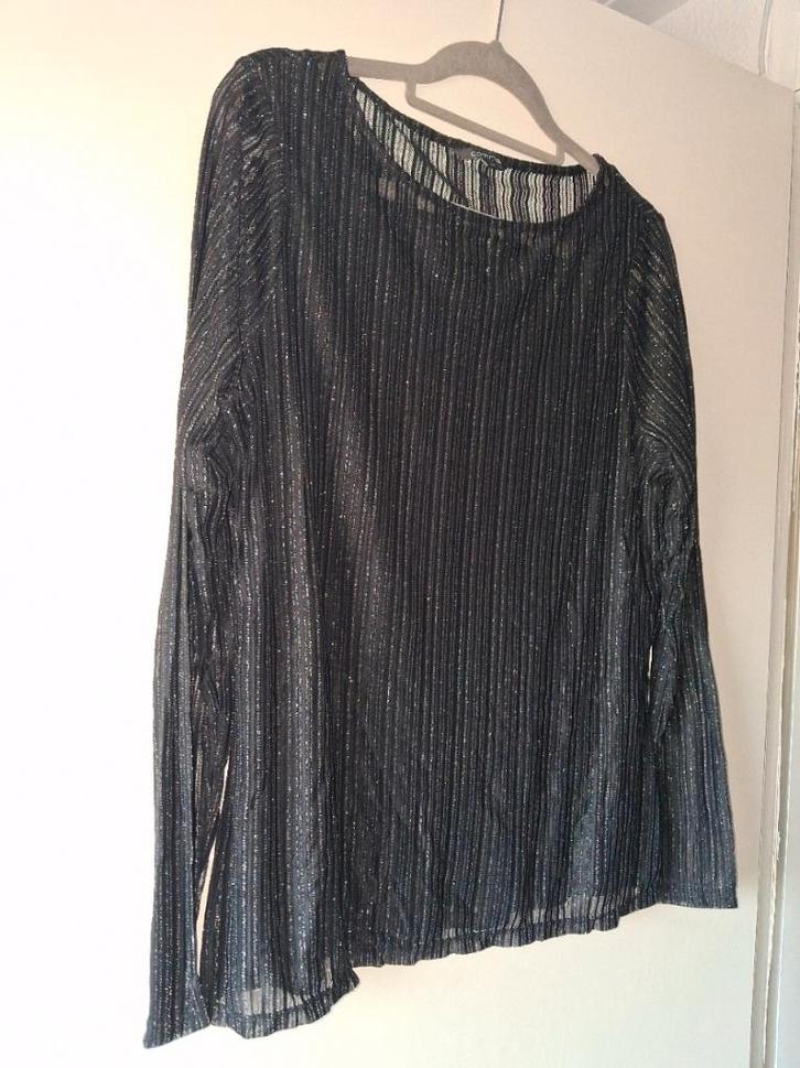 Top à paillettes translucides stretch Comma 46/XXXL, Vêtements | Femmes, Tops, Comme neuf, Taille 46/48 (XL) ou plus grande, Noir