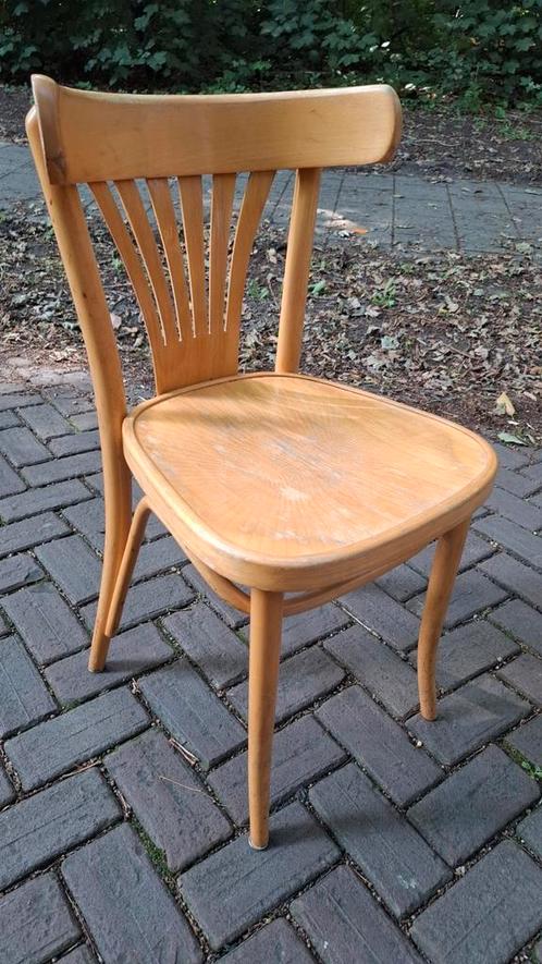 54 cafe thonet horeca HUTTEN stoelen met PRINT leuke partij!, Huis en Inrichting, Stoelen, Zo goed als nieuw, Hout, Ophalen of Verzenden