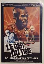 Filmposter De uitdaging van de Tijger 1982 55cmx37cm, Deurposter of groter, Ophalen of Verzenden, Film en Tv, Rechthoekig Staand