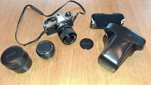 Olympus OM-10 + accessoires, Audio, Tv en Foto, Fotocamera's Analoog, Gebruikt, Olympus, Ophalen