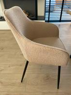 Eetkamerstoelen beige bouclé, Huis en Inrichting, Ophalen, Zo goed als nieuw