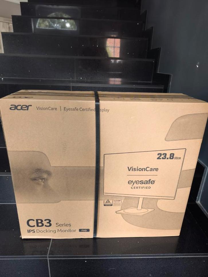 Écran Acer CB243Y 23,8" IPS NEUF (2 pièces), Informatique & Logiciels, Moniteurs, DisplayPort, HDMI, USB-C, Haut-parleurs intégrés