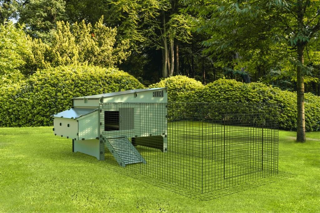 Kunststof Kippenhok - Nestera Aspen 10 | Met 3 meter ren, Animaux & Accessoires, Volatiles | Accessoires, Enlèvement ou Envoi