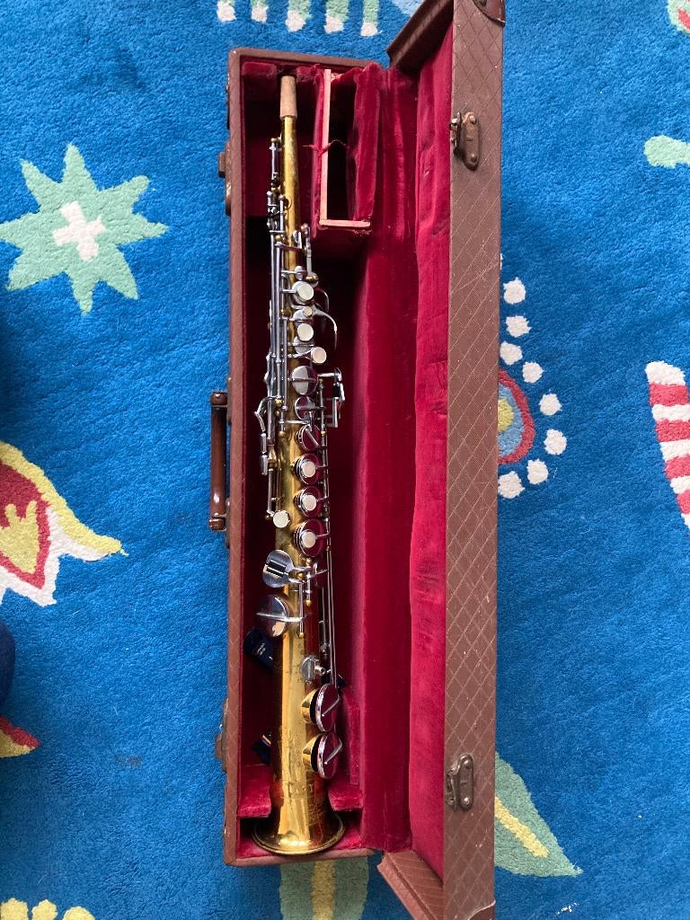 Vintage 1947 Amati ToneKing Soprano Saxophone, Musique & Instruments, Enlèvement ou Envoi, Utilisé, Soprano, Avec valise