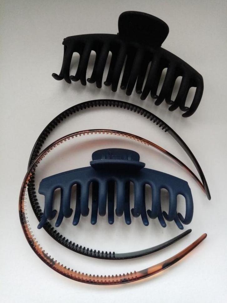 Veritas nieuw 2 grote stevige anti-slip haarklem + 2 diadeem, Bijoux, Sacs & Beauté, Beauté | Soins des cheveux, Neuf, Épingle à cheveux