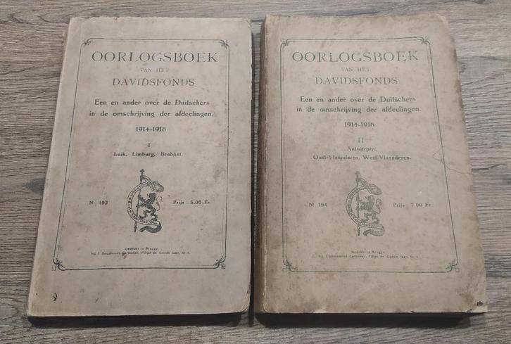 Oorlogsboek van het Davidsfonds (1914-1918), Boeken, Oorlog en Militair, Ophalen of Verzenden