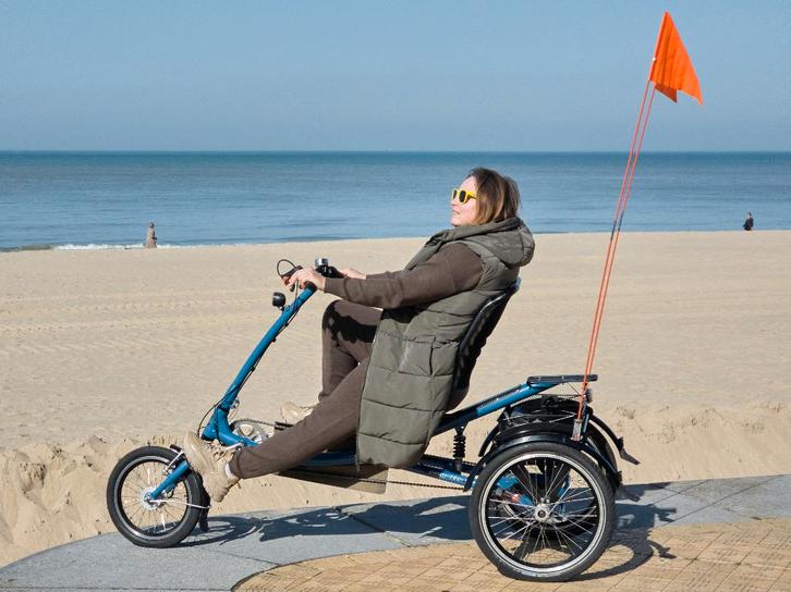 Pfau-Tec ScooterTrike driewieler (Duits) met 7 versnellingen, Fietsen en Brommers, Fietsen | Driewielers, Gebruikt, Verstelbare zitting