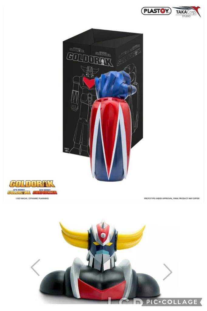 Goldorak + poing abystyle neuve en boite brune rupture stock, Collections, Statues & Figurines, Enlèvement, Neuf