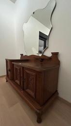 BIJZONDERE Art-Deco commode / Make-up tafel - ingelegd hout, Huis en Inrichting, Tafels | Kaptafels, Ophalen, 100 tot 150 cm, Zo goed als nieuw