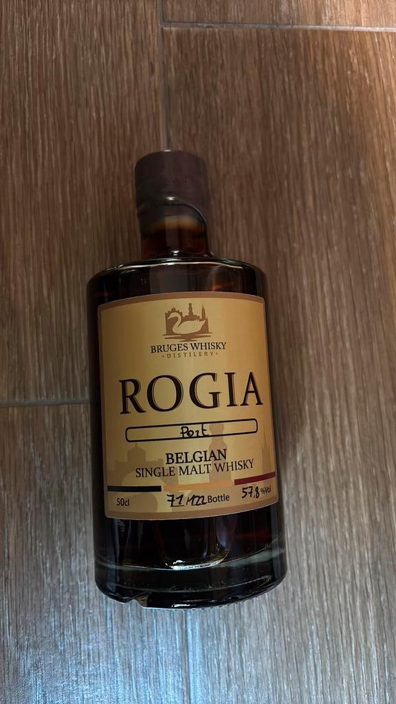 Brugse Whisky Rogia Port, Verzamelen, Wijnen, Zo goed als nieuw, Port, Vol, Ophalen of Verzenden