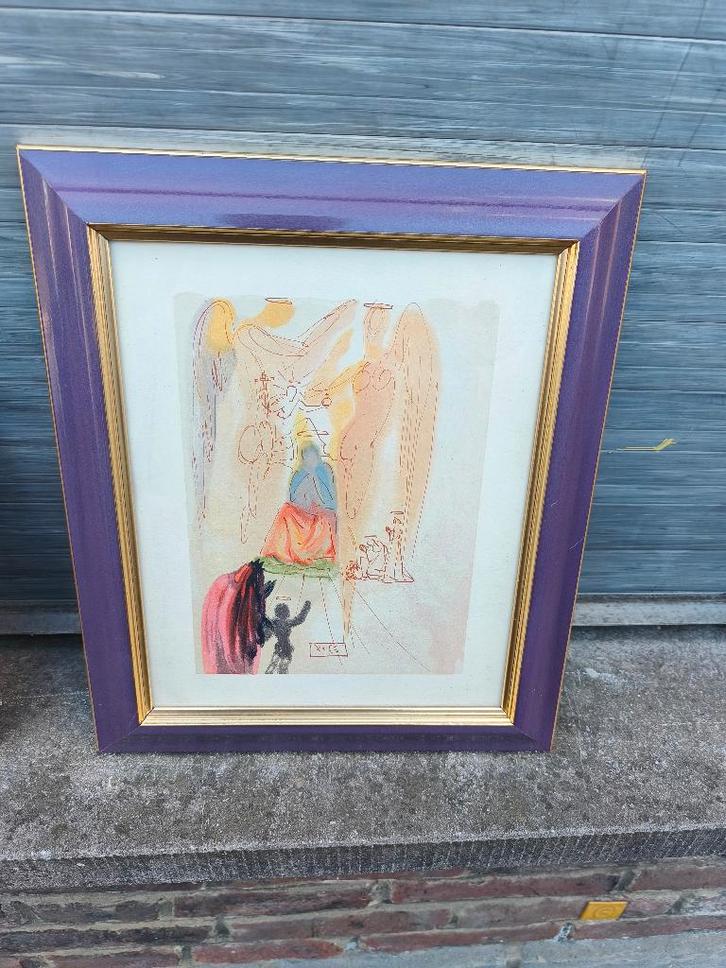 Lithographie signe Salvador Dali, Antiquités & Art, Art | Lithographies & Sérigraphies, Enlèvement ou Envoi