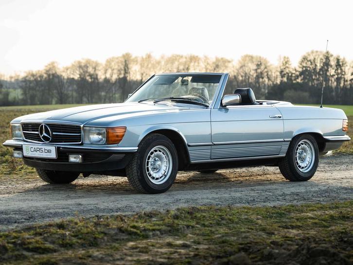 Mercedes-Benz SL-Klasse 280 1983-HardTop-Full History-, Autos, Oldtimers & Ancêtres, Entreprise, Achat, Vitres électriques, Intérieur cuir