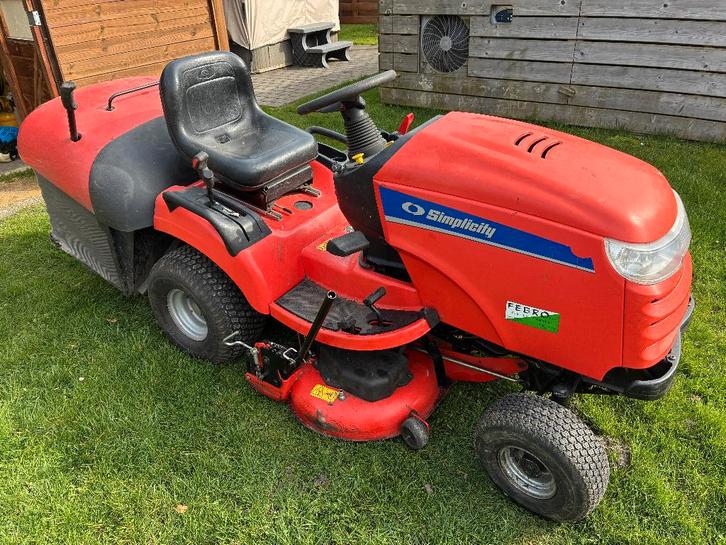 Tracteur-tondeuse Simplicity Baron 20 - Briggs & Stratton, Jardin & Terrasse, Tondeuses autoportées, Utilisé, 90 à 120 cm, Démarrage électrique