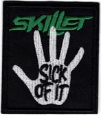 Skillet sick of it stoffen opstrijk patch embleem, Verzenden, Nieuw, Kleding