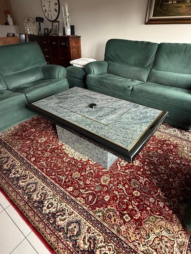 Exclusieve Vintage Bar-Salontafel –Graniet, Ophalen, Overige materialen, 100 tot 150 cm, 50 tot 75 cm