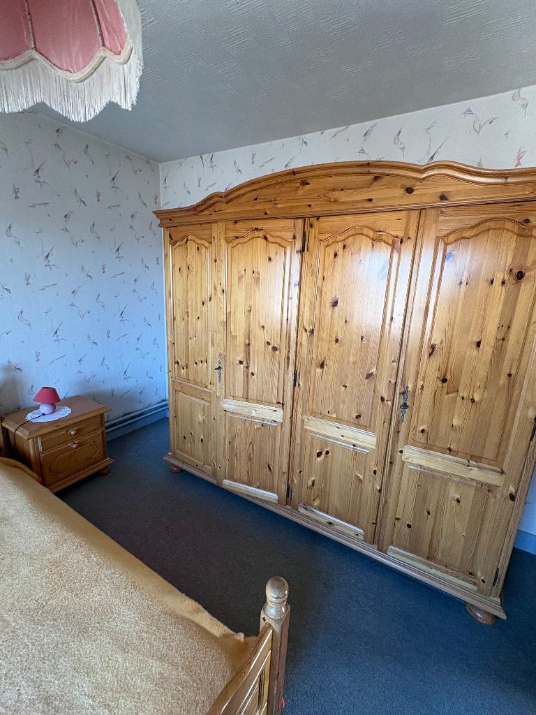 Grenen slaapkamer, Huis en Inrichting, Slaapkamer | Complete slaapkamers, Ophalen, Gebruikt, Tweepersoons, Grenen