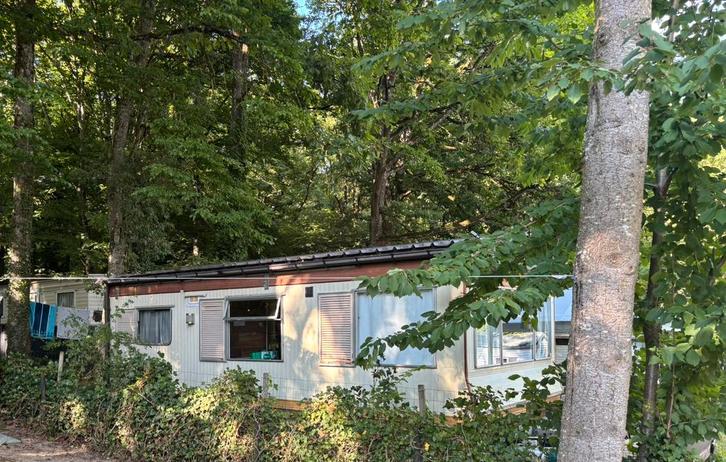 Stacaravan te koop op vaste camping, Caravans en Kamperen, Stacaravans, tot en met 4, Ophalen