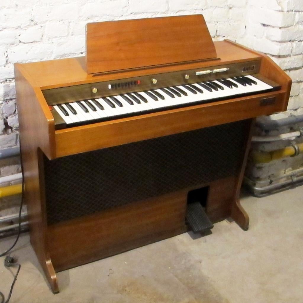 Vintage elektronisch orgel uit de jaren 70, Muziek en Instrumenten, Synthesizers, Gebruikt, 61 toetsen, Overige merken, Met standaard