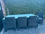 Tuintafel met of zonder 4 stoelen, Ophalen, Gebruikt, Tuinset