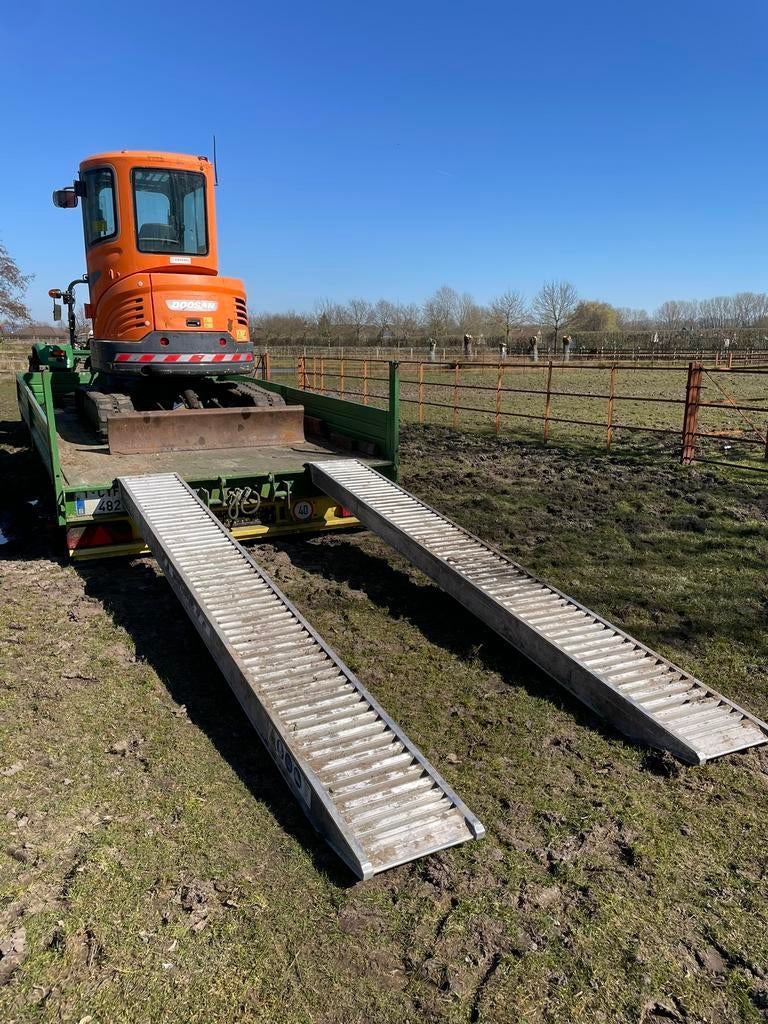 Oprijplaten -Alu Rampen  4000 x 400 x 250, Enlèvement